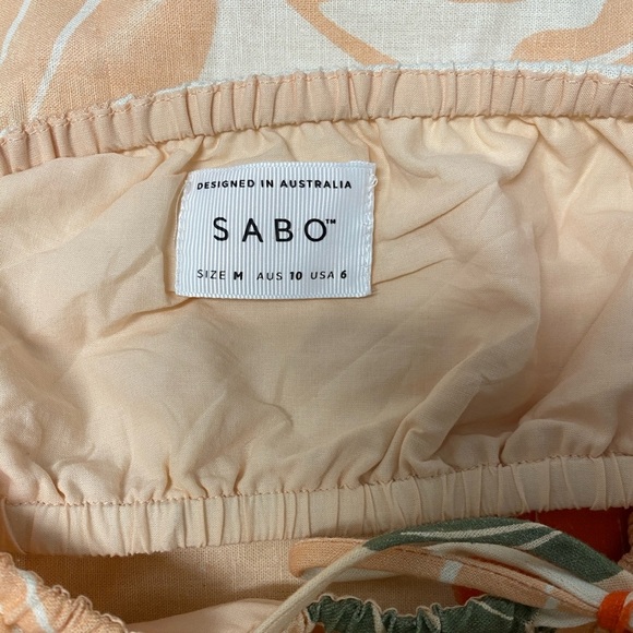 SABO Fei floral Dress Petal Scarf size M NWOT - Picture 5 of 7